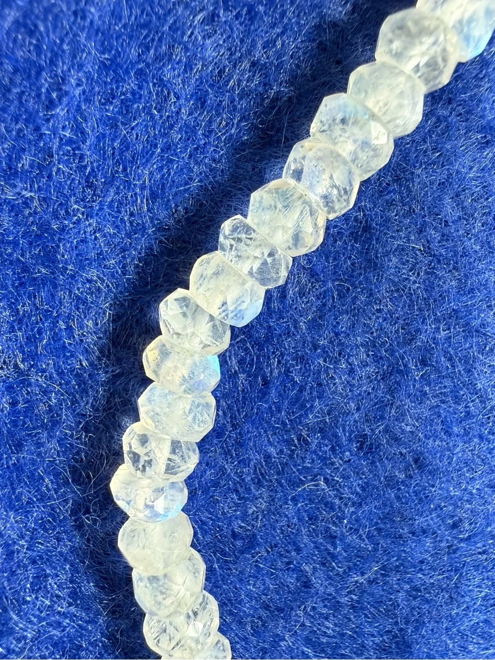 Gold filled Moonstone Beaded Bar necklace.
